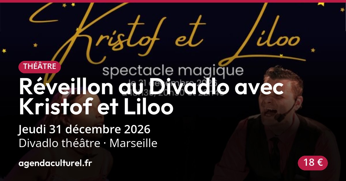 Réveillon au Divadlo à Marseille le 31 décembre 2026