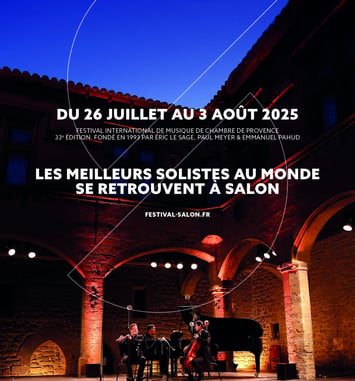 Festival international de musique de chambre de Provence 2025 affiche