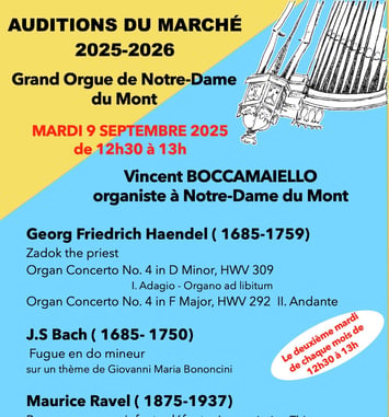 Les Auditions Du Marché : Concerts D'orgue