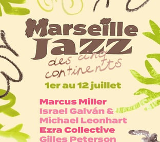 Marseille Jazz des cinq continents 2026 affiche