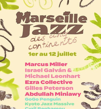 Marseille Jazz des cinq continents 2026 affiche