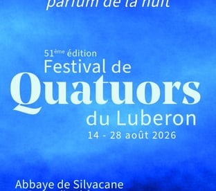 Quatuors du Luberon 2026 affiche