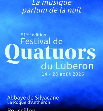 Quatuors du Luberon 2026 affiche