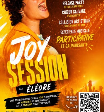 Concert participatif : JOY SESSION par Eléore - Pop Soul Solaire