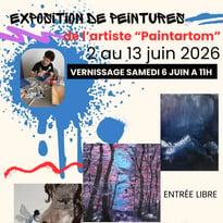 Exposition de peintures de Paintartom