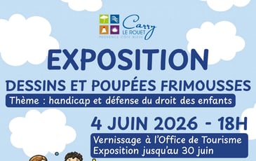 Exposition de dessins et poupées Frimousses