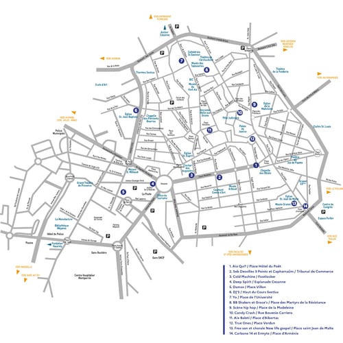 fête de la musique Aix en provence 2026 plan