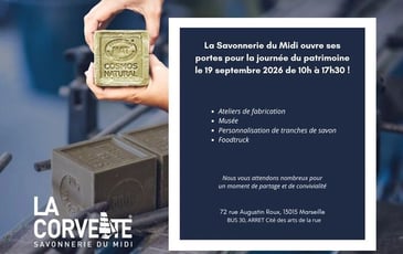 Découverte de la fabrication du Savon de Marseille et Ateliers de personnalisation