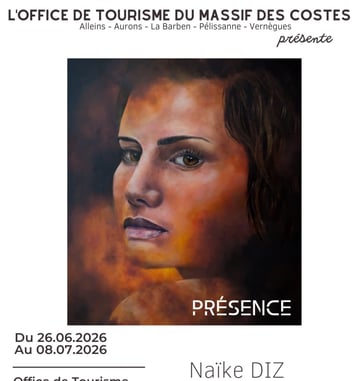 Présence et exposition de peintures de Naïke Diz
