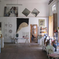 Visite de l'atelier du sculpteur Pierre Vallauri