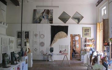 Visite de l'atelier du sculpteur Pierre Vallauri