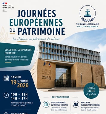 Visite commentée du tribunal judiciaire d'Aix-en-Provence