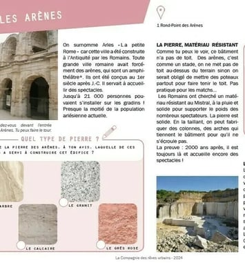 Carnet de balade urbaine "Arles, architecture et matériaux"