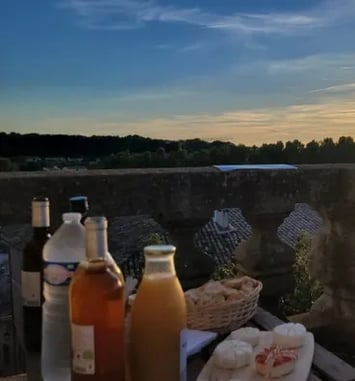 Coucher de soleil gourmand du haut du Jacquemard