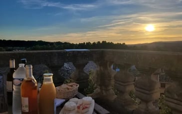 Coucher de soleil gourmand du haut du Jacquemard