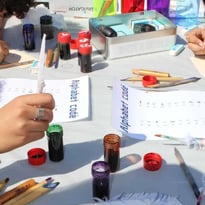 Animation « archivistes en herbe » sur le parvis des ABD
