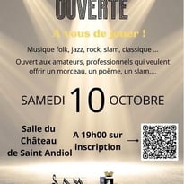 Concert Scène Ouverte à Saint-Andiol !