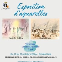 Exposition d'aquarelles : Danielle Robles & Chantal Coste