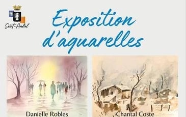 Exposition d'aquarelles : Danielle Robles & Chantal Coste