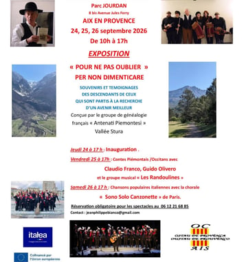 Exposition - Pour ne pas oublier / Per non dimenticare