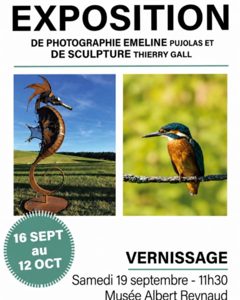 Exposition de photographies (Emeline Pujolas) et de sculptures-métal (Thierry Gall)