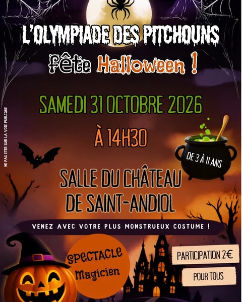 L'Olympiade des Pitchouns fête Halloween à Saint-Andiol