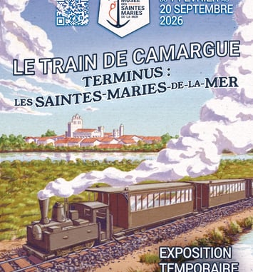 Le Train de Camargue - Terminus : Les Saintes-Maries-de-la-Mer