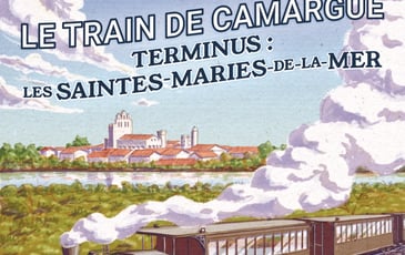Le Train de Camargue - Terminus : Les Saintes-Maries-de-la-Mer