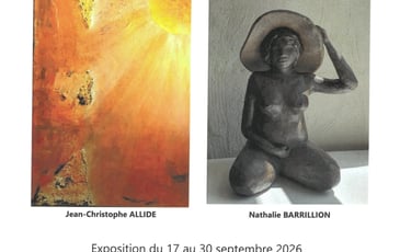 Exposition "Entre Terre et Toiles" de Jean-Christophe Allide et Nathalie Barrillion