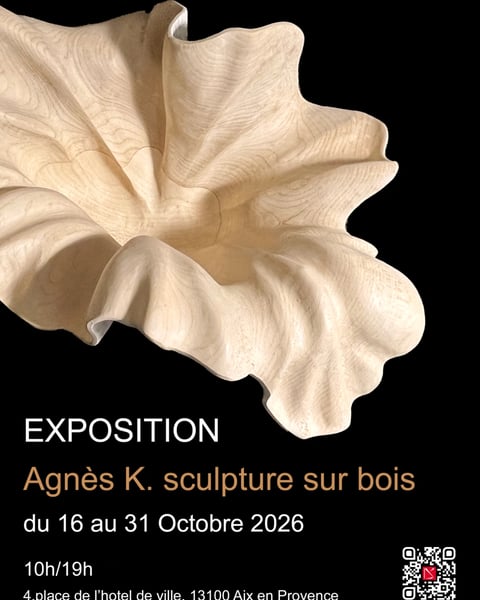 Exposition - Agnès K. sculpture sur bois