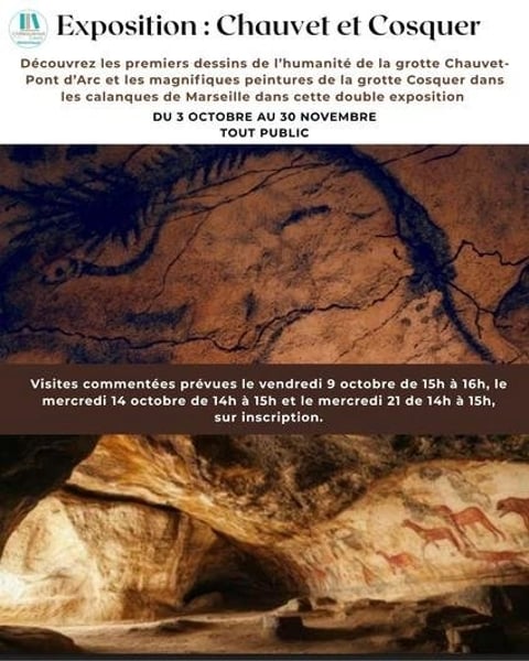 Exposition "Les grottes Chauvet et Cosquer"