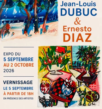 Exposition de peintures de Jean-Louis Dubuc et Ernesto Diaz