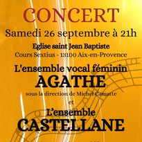 Concert - Chœur Agathe et Ensemble Castellane