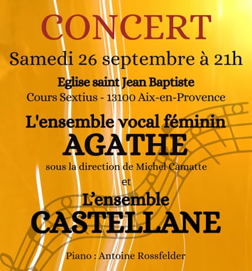 Concert - Chœur Agathe et Ensemble Castellane