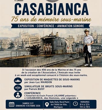 Exposition 400 ans marine et 75 ans de la création amicale Agasm Casabianca