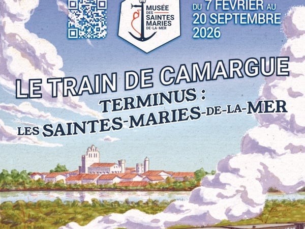 Le Train de Camargue - Terminus : Les Saintes-Maries-de-la-Mer