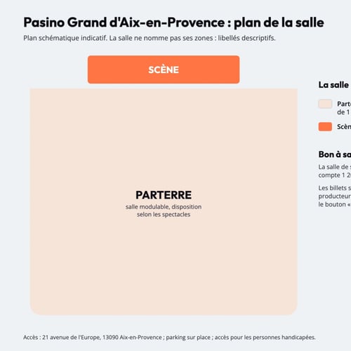 Plan de la salle du Pasino Grand d'Aix-en-Provence