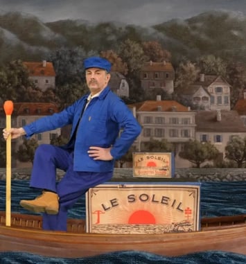 Visite de l'exposition « Malices et Simulacres » de Pierrick Sorin