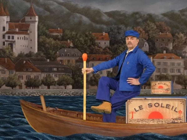 Visite de l'exposition « Malices et Simulacres » de Pierrick Sorin