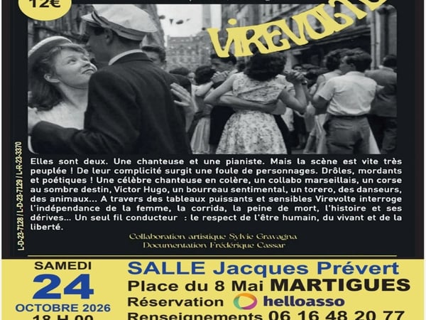 Spectacle de théâtre et chanson Virevolte