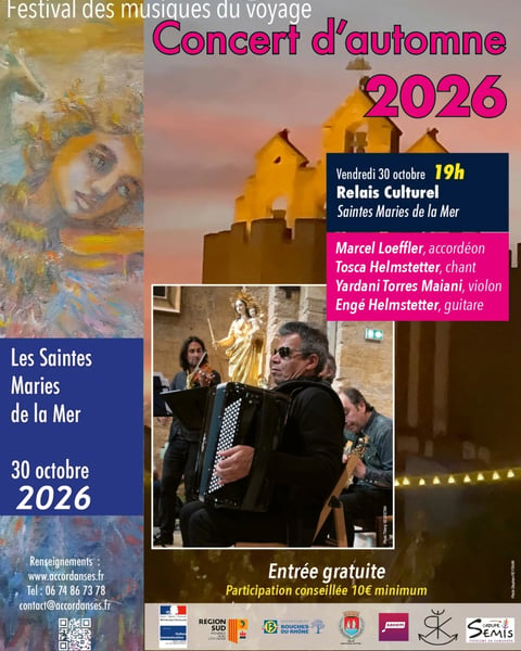 Concerts d’automne Accordanses- Festival des musiques du voyage