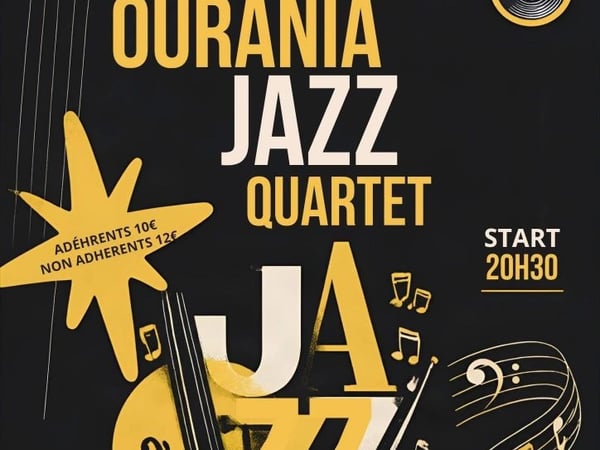 Ourania Jazz Quartet José Assa (piano), Philippe Gallet (contrebasse), Yves De Lucas (batterie) et Ourania Vaud (voix)