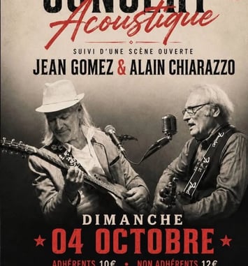 Concert Acoustique suivi d’une scène ouverte