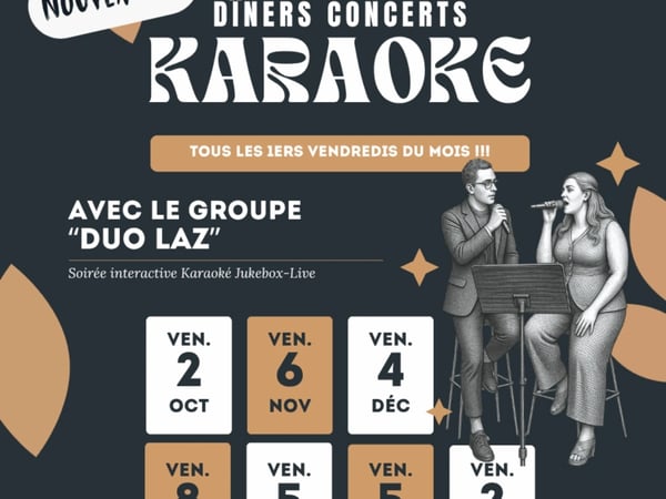 Soirée Dîner-Concert Karaoké à la Meunerie