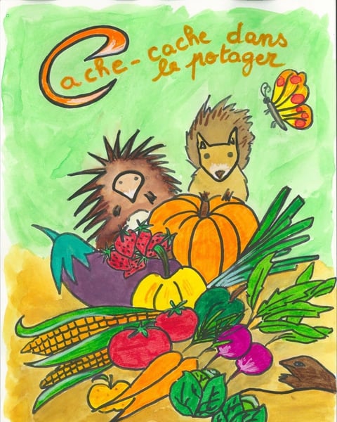 Cache-cache dans le potager