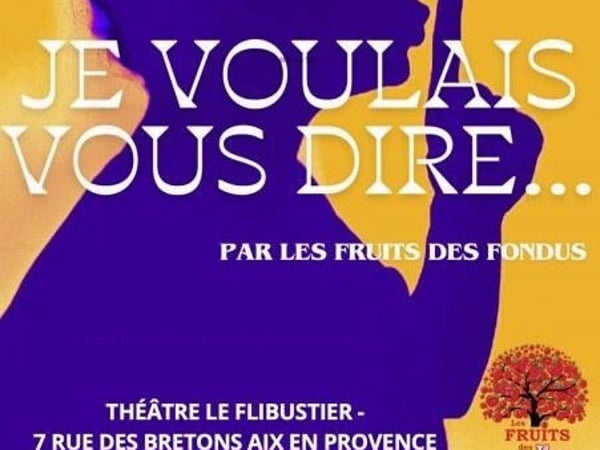 Je voulais vous dire...