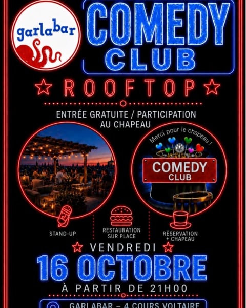 Soirée Comedy Club au Garlabar