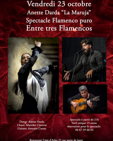Entre Tres Flamencos – Spectacle Flamenco Puro