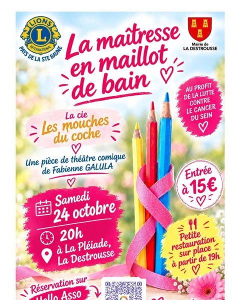 Soirée théâtrale dans le cadre d'octobre rose