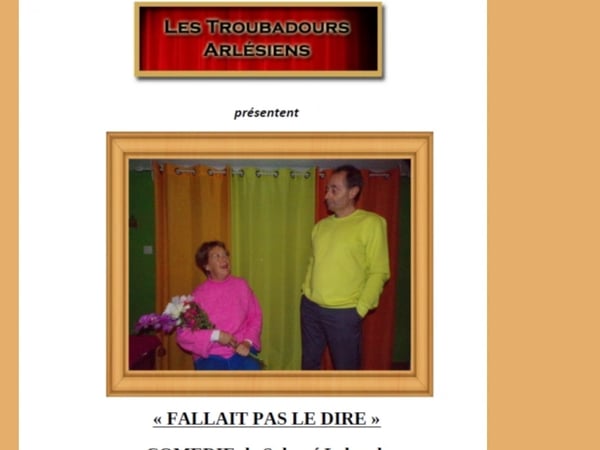Théâtre - Comédie 'Fallait pas de le dire' à Mas Blanc les Alpilles